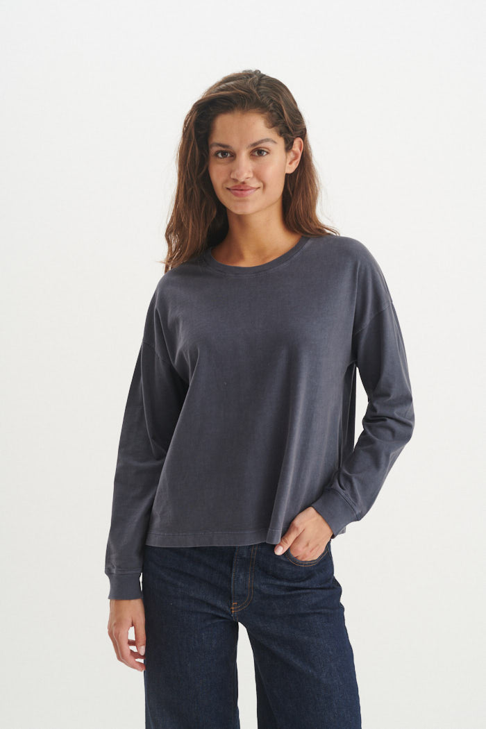 Basic Apparel Boni LS T-Shirt T-shirts 901 India ink